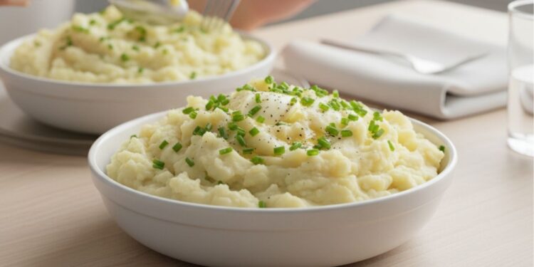Purê de batata cremoso no micro-ondas pronto em 5 minutos