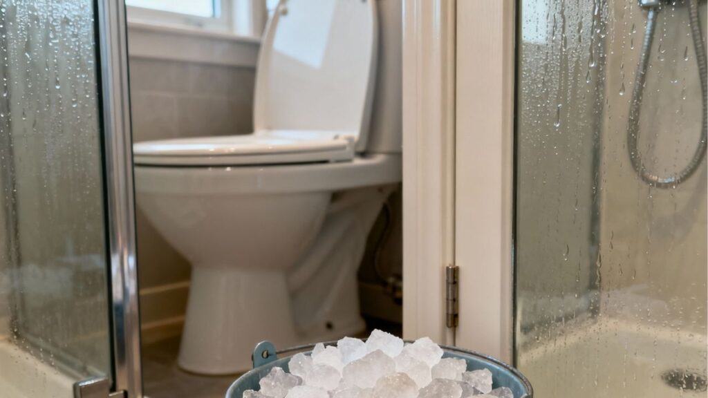 Use este ingrediente para manter o banheiro seco e livre de mofo