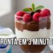 Esta sobremesa deliciosa com chocolate e iogurte fica pronta em 3 minutos