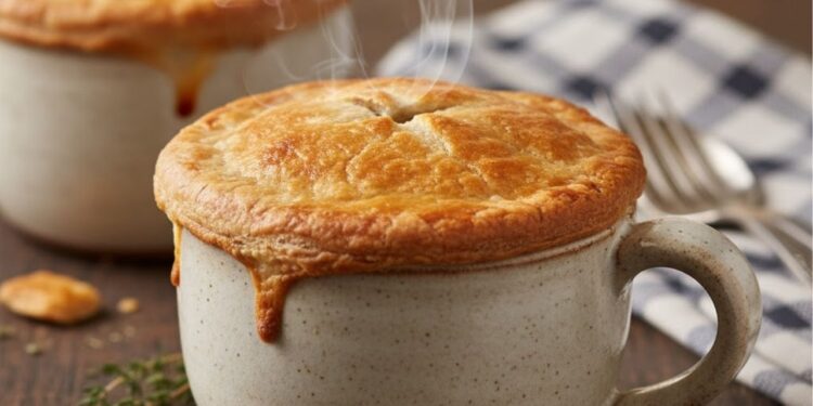 Torta de frango de caneca no micro-ondas: prática e deliciosa para o dia a dia