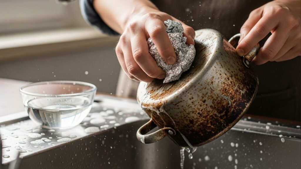 Truque com papel alumínio que tira ferrugem de metais em casa