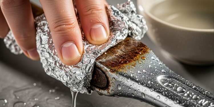 Truque com papel alumínio que tira ferrugem de metais em casa