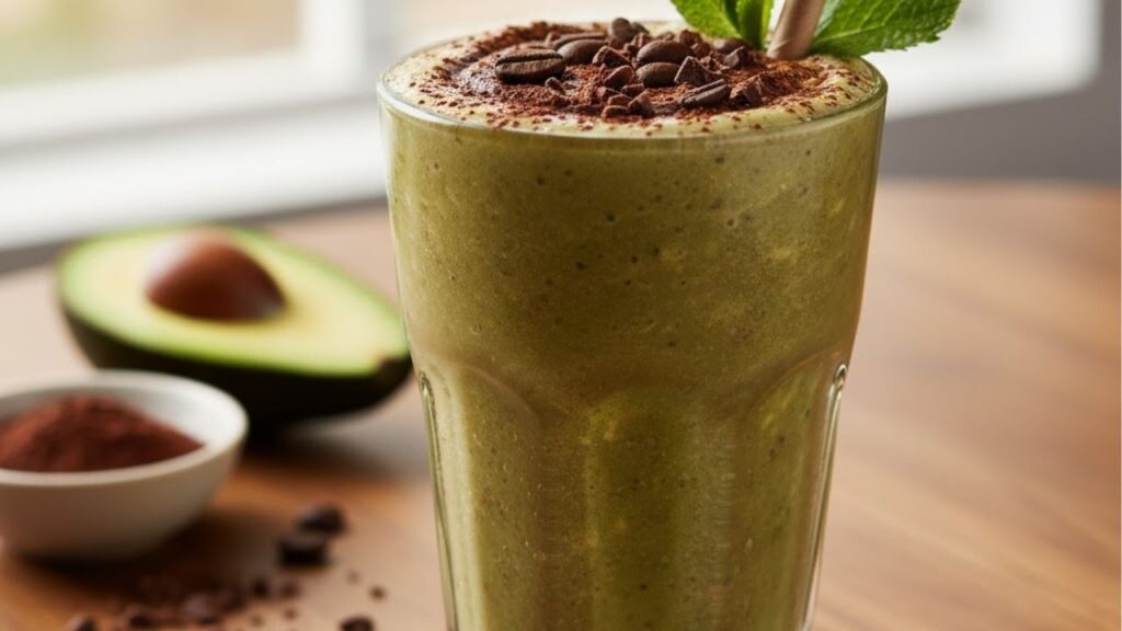 Esta vitamina cremosa de abacate com cacau combate o estresse