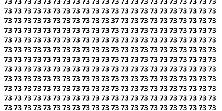 Somente 2 em cada 10 pessoas encontram o número escondido em 6 segundos