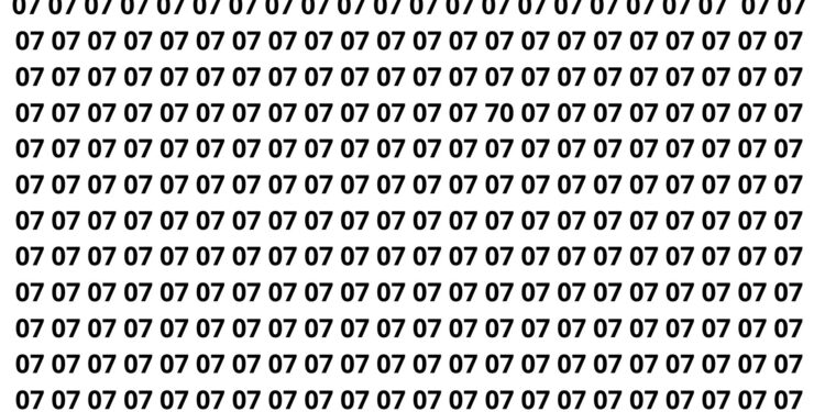 Encontre o número escondido em 9 segundos e faça parte dos 20% de pessoas que conseguiram encontrá-lo