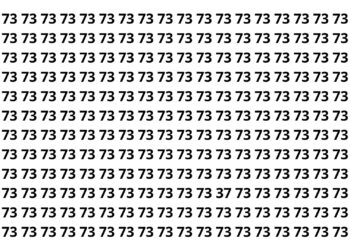 Apenas 2 em cada 15 pessoas encontram o número escondido em 4 segundos