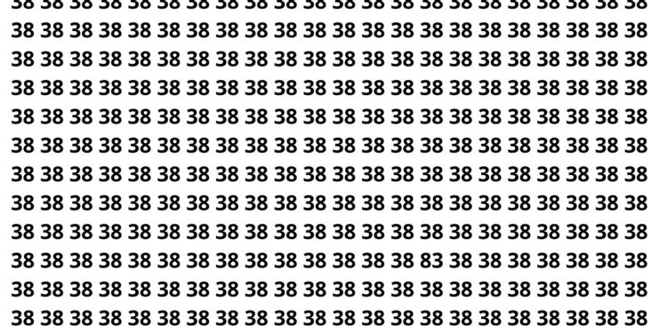 Somente 2 a cada 12 pessoas encontram o número escondido em 3 segundos