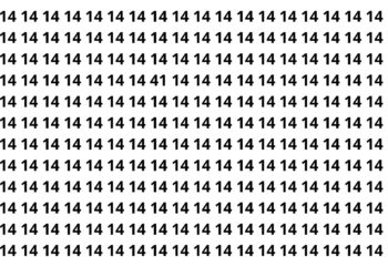 Apenas 7 de 15 pessoas encontram o número escondido em 8 segundos