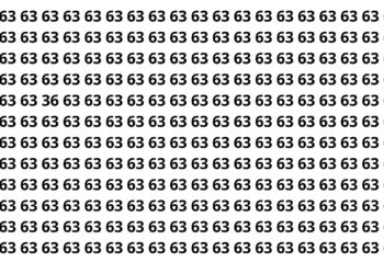 Somente 50% das pessoas encontram o número escondido em 9 segundos