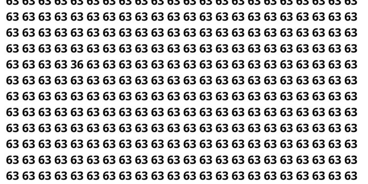 Somente 50% das pessoas encontram o número escondido em 9 segundos