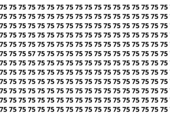 Apenas 4 a cada 10 pessoas encontram o número escondido em 7 segundos