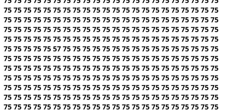 Apenas 4 a cada 10 pessoas encontram o número escondido em 7 segundos