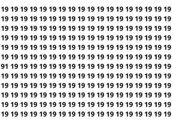 Só 3 em cada 20 pessoas conseguem achar o número oculto em menos de 10 segundos