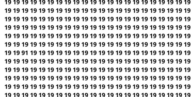 Só 3 em cada 20 pessoas conseguem achar o número oculto em menos de 10 segundos