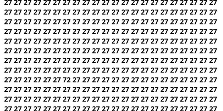 Apenas 6 em cada 14 pessoas encontra o número escondido em menos de 12 segundos