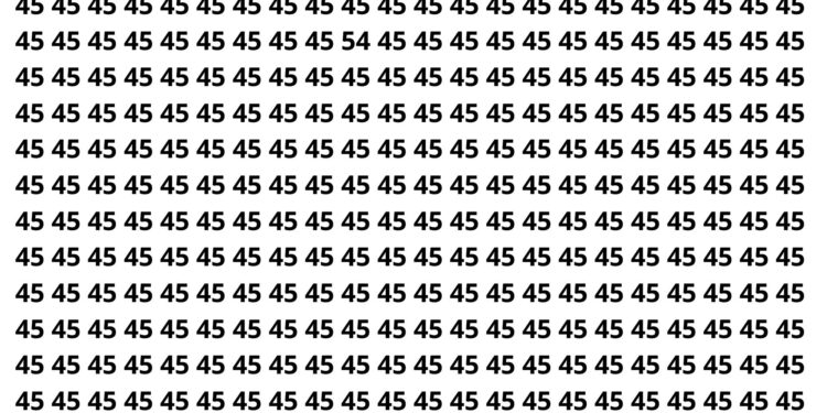 Poucos conseguem achar o número oculto em menos de 10 segundos