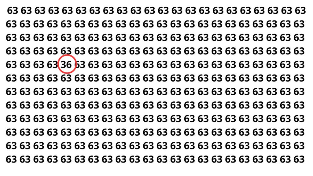 Somente 50% das pessoas encontram o número escondido em 9 segundos