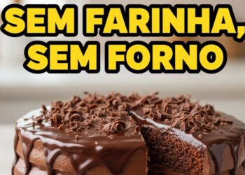 Sem farinha, sem forno: bolo de chocolate com 4 ingredientes