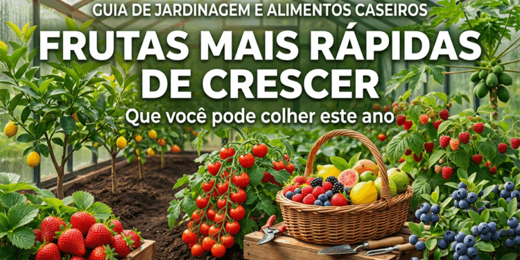 Frutas de crescimento rápido que garantem colheita em pouco tempo