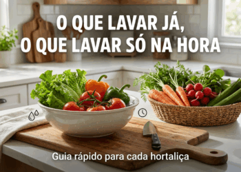 Para evitar desperdício, aprenda o momento certo para lavar cada hortaliça