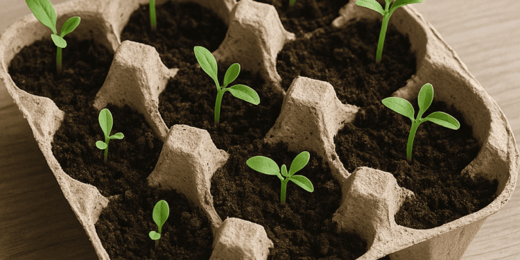 Transforme caixas de ovos em hortas caseiras e reduza o lixo