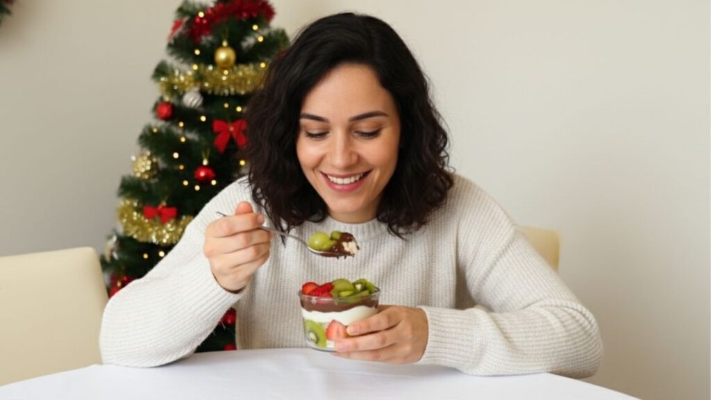 Receita fácil de sobremesa cremosa e refrescante para a ceia de Natal