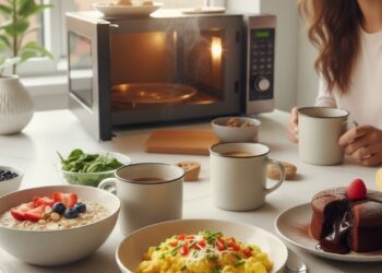 Como preparar um café da manhã completo usando apenas o micro-ondas