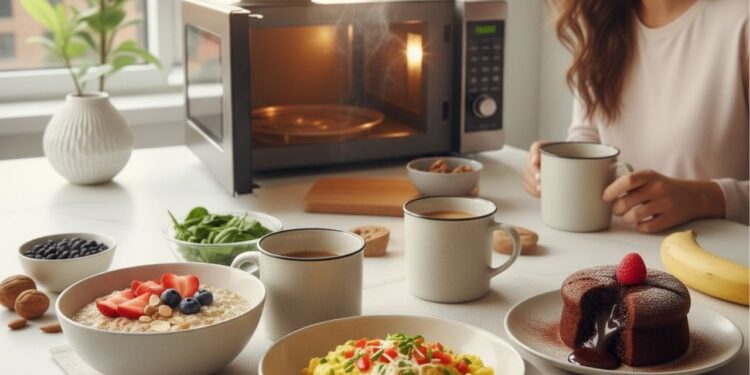 Como preparar um café da manhã completo usando apenas o micro-ondas