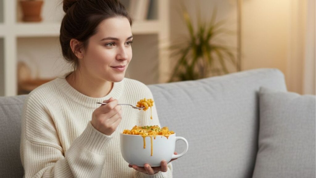 Receita prática: macarrão de caneca pronto em 3 minutos