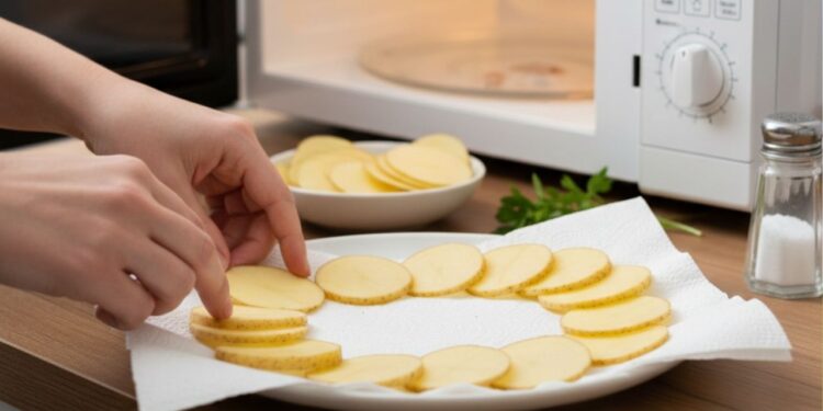 Esta batata frita de micro-ondas vai te surpreender com o sabor e a crocância