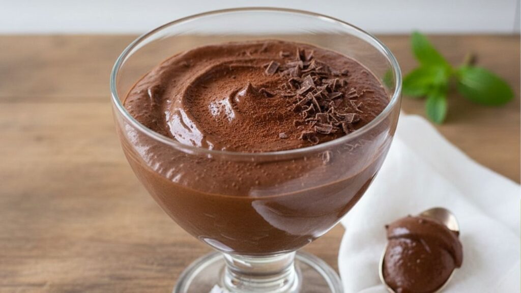 Mousse de chocolate refrescante e deliciosa com apenas 2 ingredientes