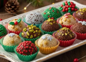 Aprenda a fazer brigadeiro natalino para adoçar a ceia