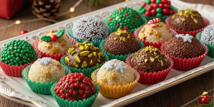 Aprenda a fazer brigadeiro natalino para adoçar a ceia