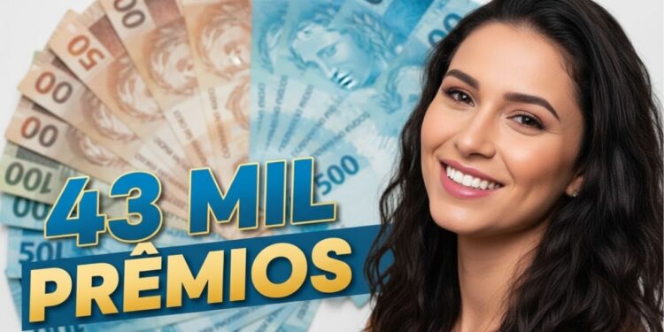 Sorteio 43 mil em prêmios nesta quinta-feira para quem coloca CPF na nota