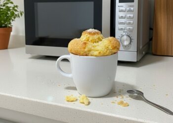 Pão de queijo de caneca: delicioso e fica pronto em 1 minuto