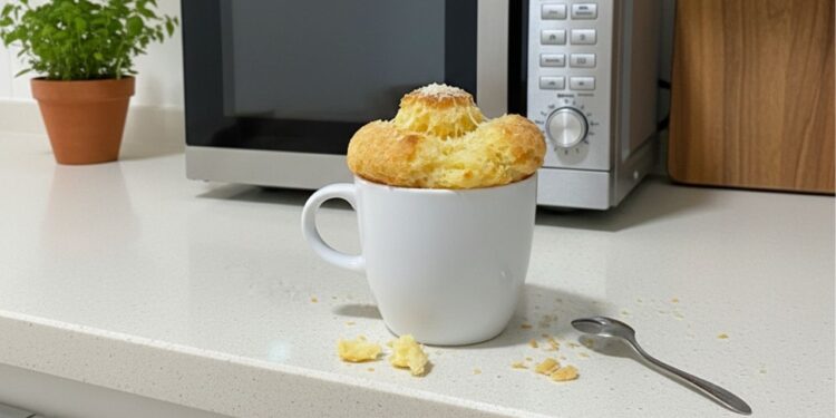 Pão de queijo de caneca: delicioso e fica pronto em 1 minuto