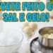 Técnica simples de congelamento com sal e gelo para fazer sorvete