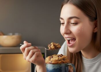 Aprenda a fazer cookie de caneca no micro-ondas em 5 minutos