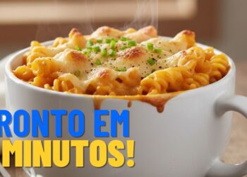 Receita prática: macarrão de caneca pronto em 3 minutos