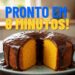 Bolo de cenoura com ganache de chocolate pronto em 8 minutos
