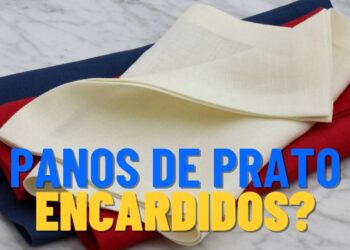 Como deixar panos de prato brancos de novo usando micro-ondas