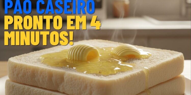 Como fazer pão caseiro delicioso em 4 minutos