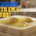 Como fazer pão caseiro delicioso em 4 minutos