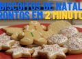 Biscoito de Natal de micro-ondas: fica pronto em 2 minutos