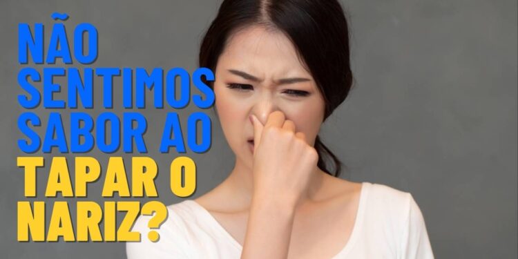Saiba por que não sentimos gosto quando tapamos o nariz