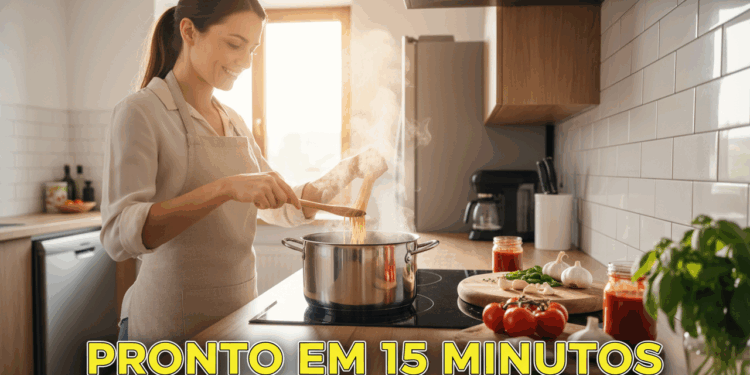 Chegar em casa cansado e ainda comer bem é possível com este macarrão cremoso