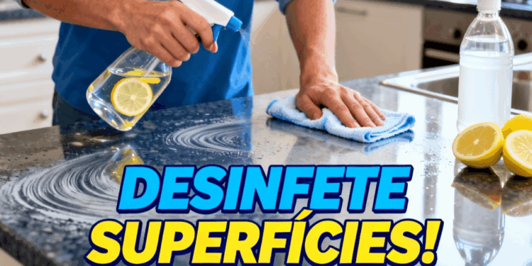 Nem água sanitária, nem álcool: solução natural para desinfetar superfícies