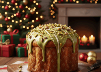 Panetone caseiro de pistache para surpreender a família no Natal
