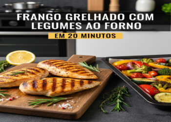 Bastam 20 minutos para preparar este frango grelhado com legumes super delicioso