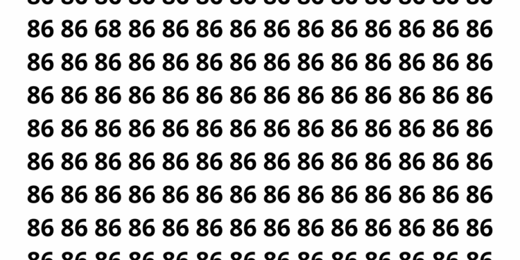 Encontre o número escondido na ilusão de ótica em 12 segundos